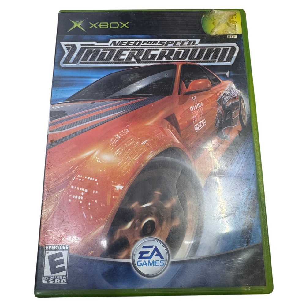 Need for Speed Underground Xbox EA Games 2003 Racing Video Game